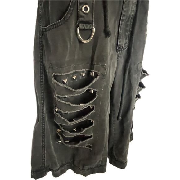 Tripp NYC Vintage Baggy Bondage Shorts Goth Unisex Size Small - Picture 3 of 15